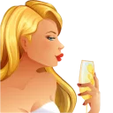🥂-Glam.or Girls, Telegram Sticker
