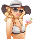 🍸-Glam.or Girls, Telegram Sticker