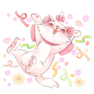 😍-Disney's Marie Girly @HanaParadise, Telegram Sticker