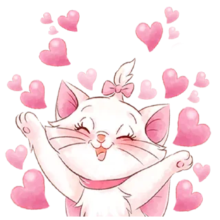 😍-Disney's Marie Girly @HanaParadise, Telegram Sticker