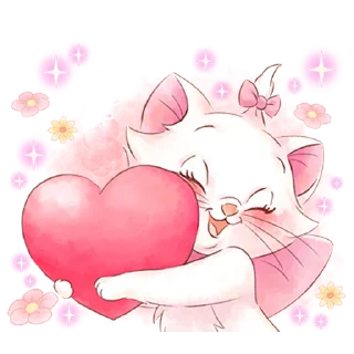 😍-Disney's Marie Girly @HanaParadise, Telegram Sticker