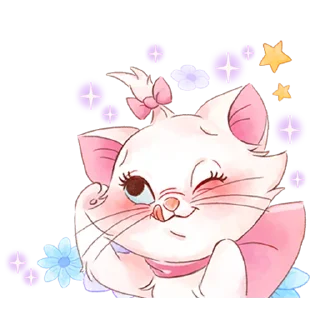 ☺️-Disney's Marie Girly @HanaParadise, Telegram Sticker