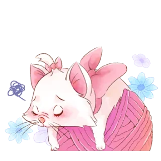 😭-Disney's Marie Girly @HanaParadise, Telegram Sticker