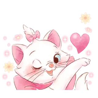 😍-Disney's Marie Girly @HanaParadise, Telegram Sticker