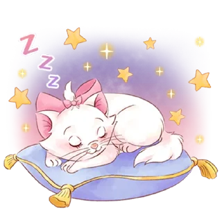 😪-Disney's Marie Girly @HanaParadise, Telegram Sticker