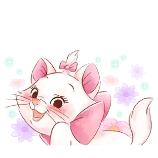 😍-Disney's Marie Girly @HanaParadise, Telegram Sticker