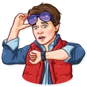 😯-Back to the Future, Telegram Sticker