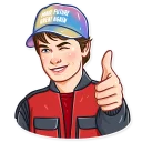 👍-Back to the Future, Telegram Sticker