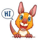 👋-Mr. Kangaroo, Telegram Sticker