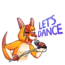 👩-Mr. Kangaroo, Telegram Sticker
