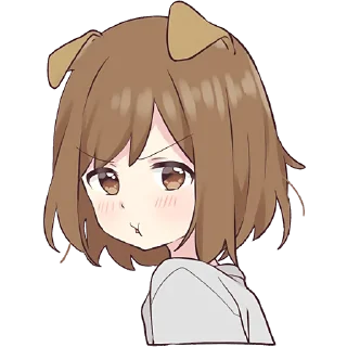 😠-Собачка-тян @Nyasticks, Telegram Sticker