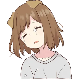 😣-Собачка-тян @Nyasticks, Telegram Sticker