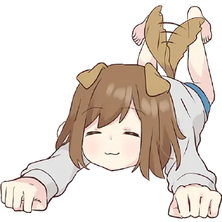 ☺️-Собачка-тян @Nyasticks, Telegram Sticker