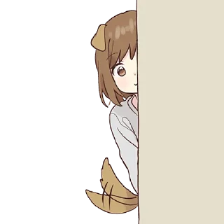 🙂-Собачка-тян @Nyasticks, Telegram Sticker