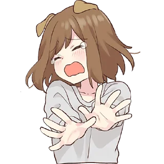 🙅‍♀-Собачка-тян @Nyasticks, Telegram Sticker