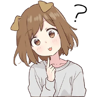 🤔-Собачка-тян @Nyasticks, Telegram Sticker