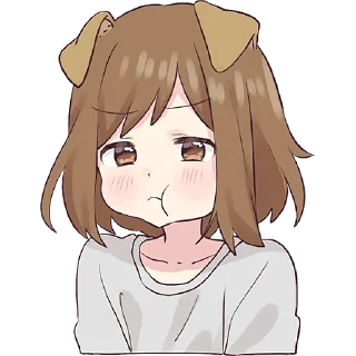 😤-Собачка-тян @Nyasticks, Telegram Sticker