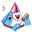🥳-Sharkpup, Telegram Sticker