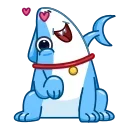 😘-Sharkpup, Telegram Sticker
