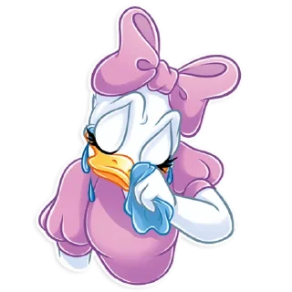 😢-Donald and Daisy, Telegram Sticker