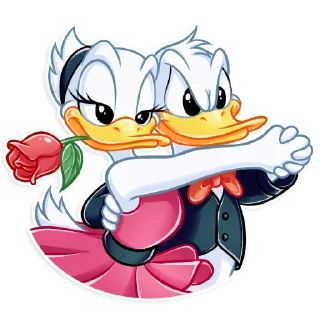 💃-Donald and Daisy, Telegram Sticker
