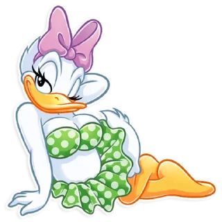 😏-Donald and Daisy, Telegram Sticker