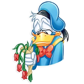 😔-Donald and Daisy, Telegram Sticker