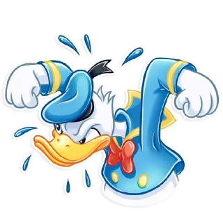 😡-Donald and Daisy, Telegram Sticker