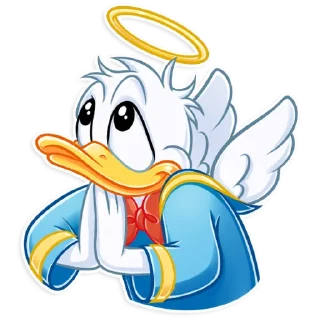 🙏-Donald and Daisy, Telegram Sticker