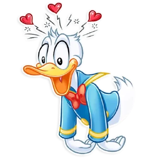 🥰-Donald and Daisy, Telegram Sticker