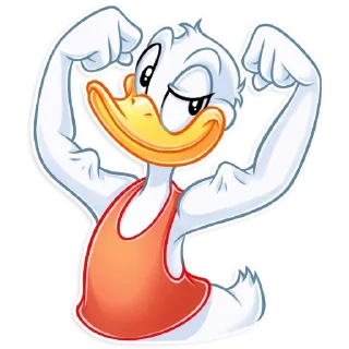 💪-Donald and Daisy, Telegram Sticker