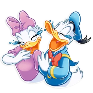 😂-Donald and Daisy, Telegram Sticker