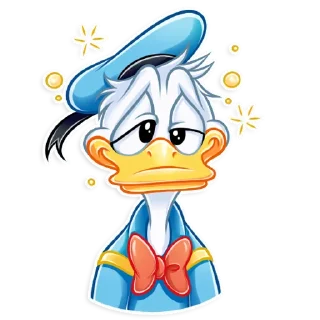 🥴-Donald and Daisy, Telegram Sticker