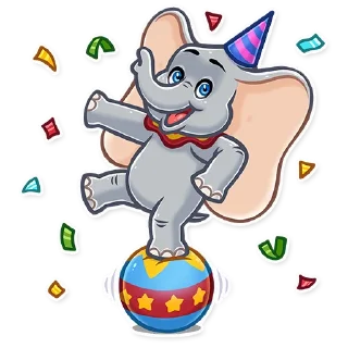 🥳-Dumbo, Telegram Sticker