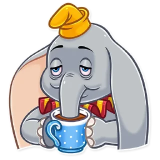 ☕️-Dumbo, Telegram Sticker