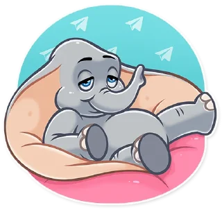 😌-Dumbo, Telegram Sticker