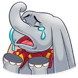😭-Dumbo, Telegram Sticker