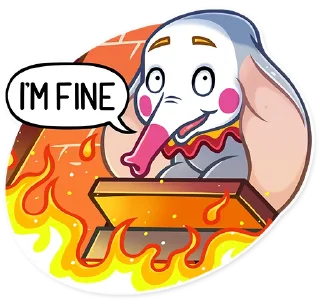 😅-Dumbo, Telegram Sticker