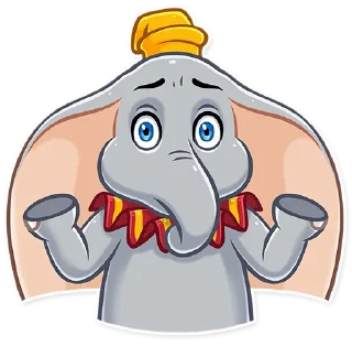🤷‍♂️-Dumbo, Telegram Sticker
