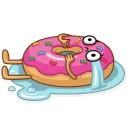 😭-Donut and Coffee, Telegram Sticker