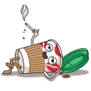 💋-Donut and Coffee, Telegram Sticker