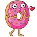 😘-Donut and Coffee, Telegram Sticker