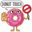 ✋-Donut and Coffee, Telegram Sticker