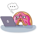 💻-Donut and Coffee, Telegram Sticker