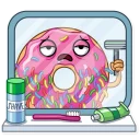 🧔-Donut and Coffee, Telegram Sticker