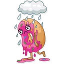 🌧-Donut and Coffee, Telegram Sticker