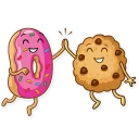 🙏-Donut and Coffee, Telegram Sticker