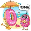 👶-Donut and Coffee, Telegram Sticker