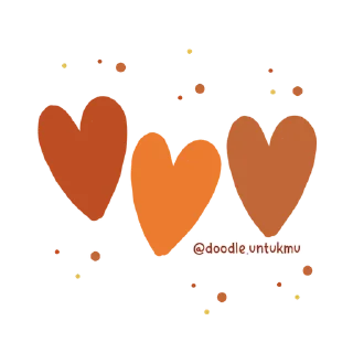 🧡-@doodle.untukmu, Telegram Sticker