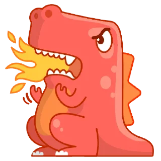 😡-Dragon Komo by Sanat Rath, Telegram Sticker